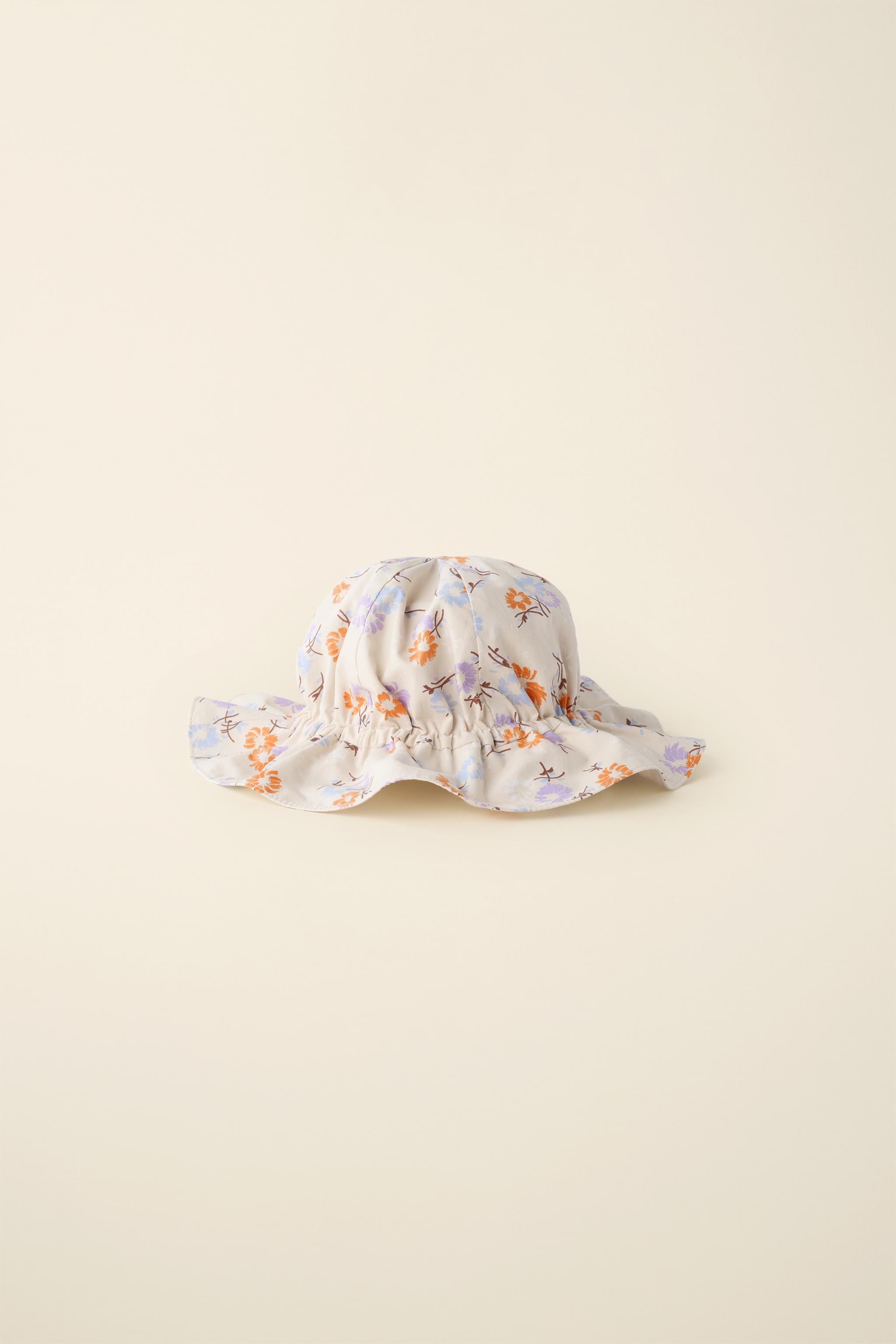 FLORAL POPLIN HAT CREATED BY CARAMEL LONDON X ZARA